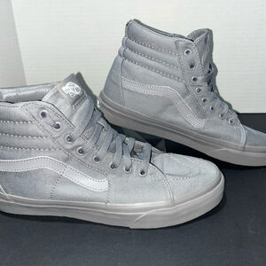 Vans SK8-Hi Top Triple Gray Casual Skate Shoes Sneakers